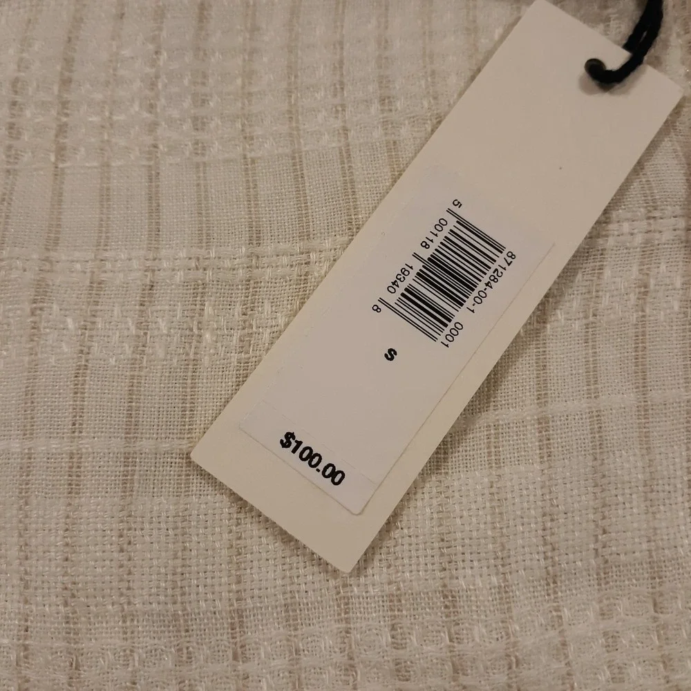 Banana Republic Linen Shirt Mens Small Breathable Casual Beach Beige NEW